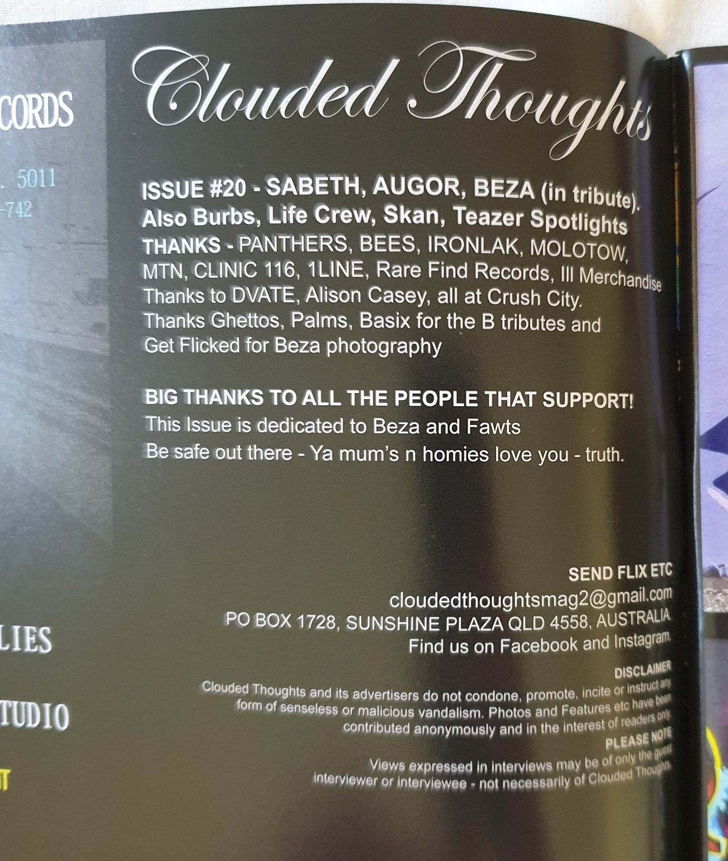 Clouded Thoughts  Issue #20