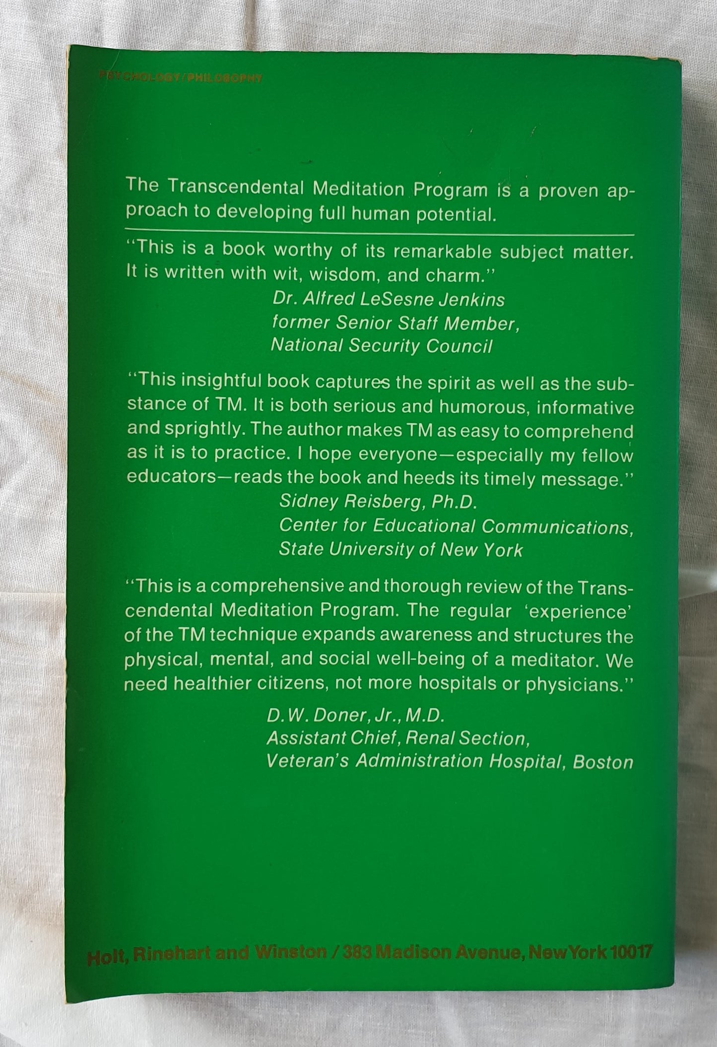 The TM Program by Philip Goldberg