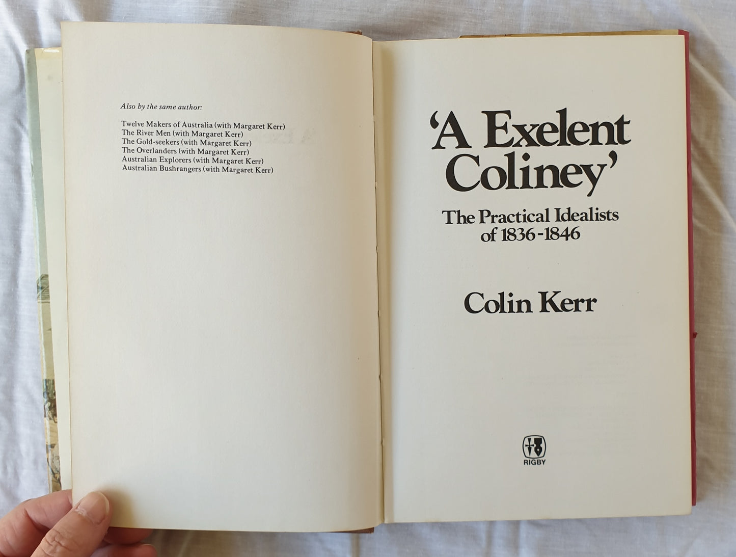 ‘A Exelent Coliney’ by Colin Kerr