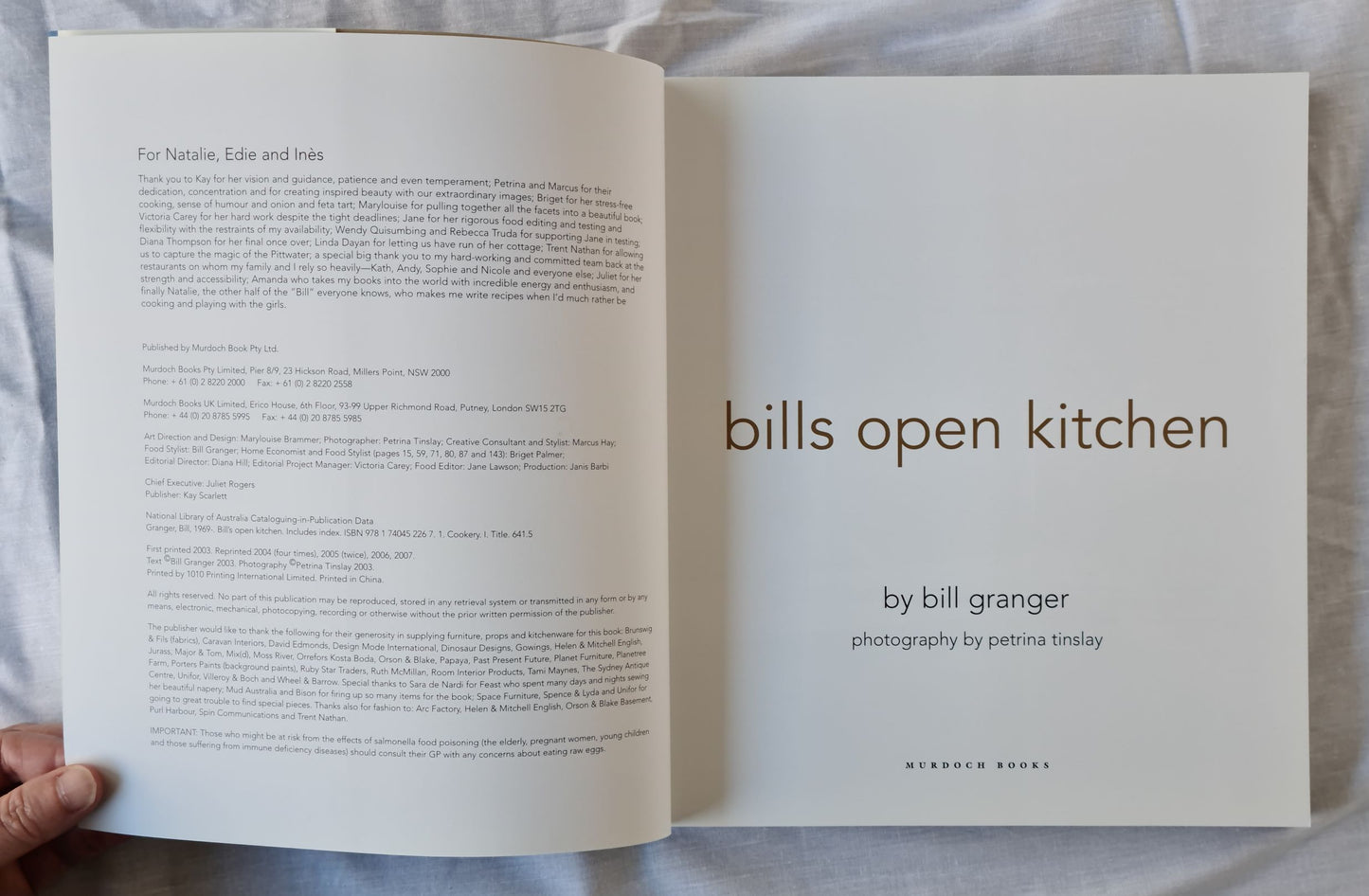 Bills Open Kitchen by Bill Granger