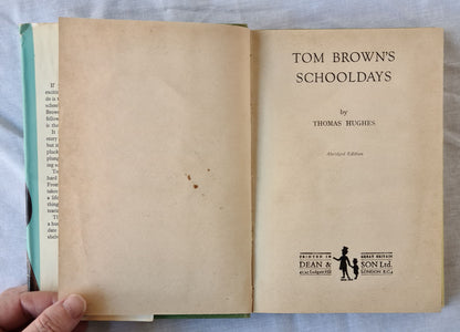 Tom Brown’s School Days by Thomas Hughes