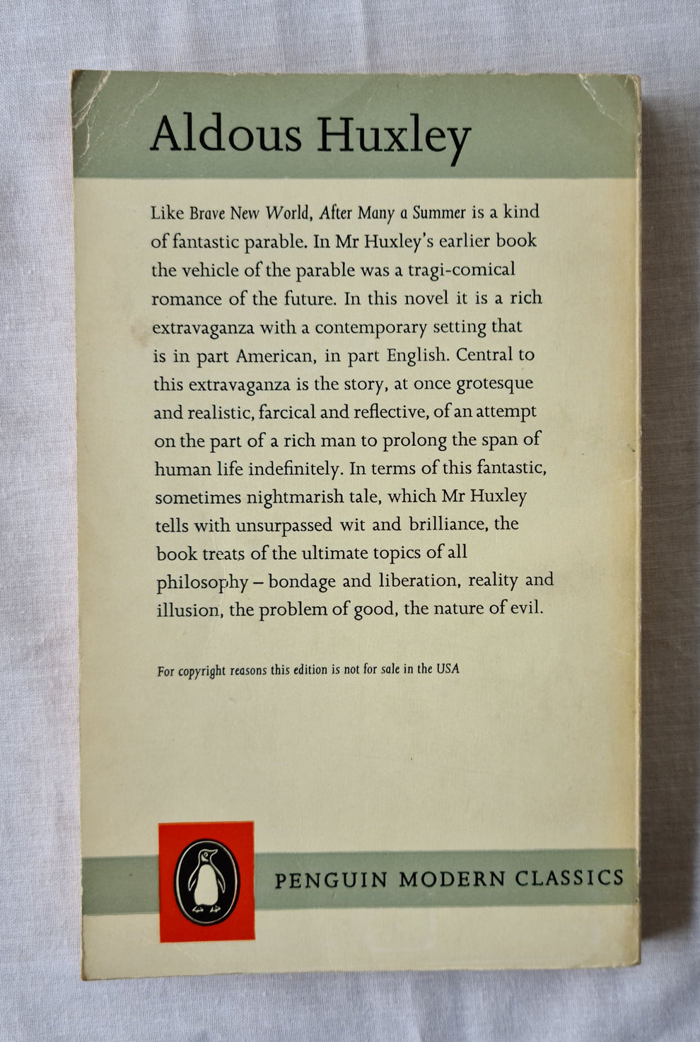 After Many a Summer by Aldous Huxley Rare Books