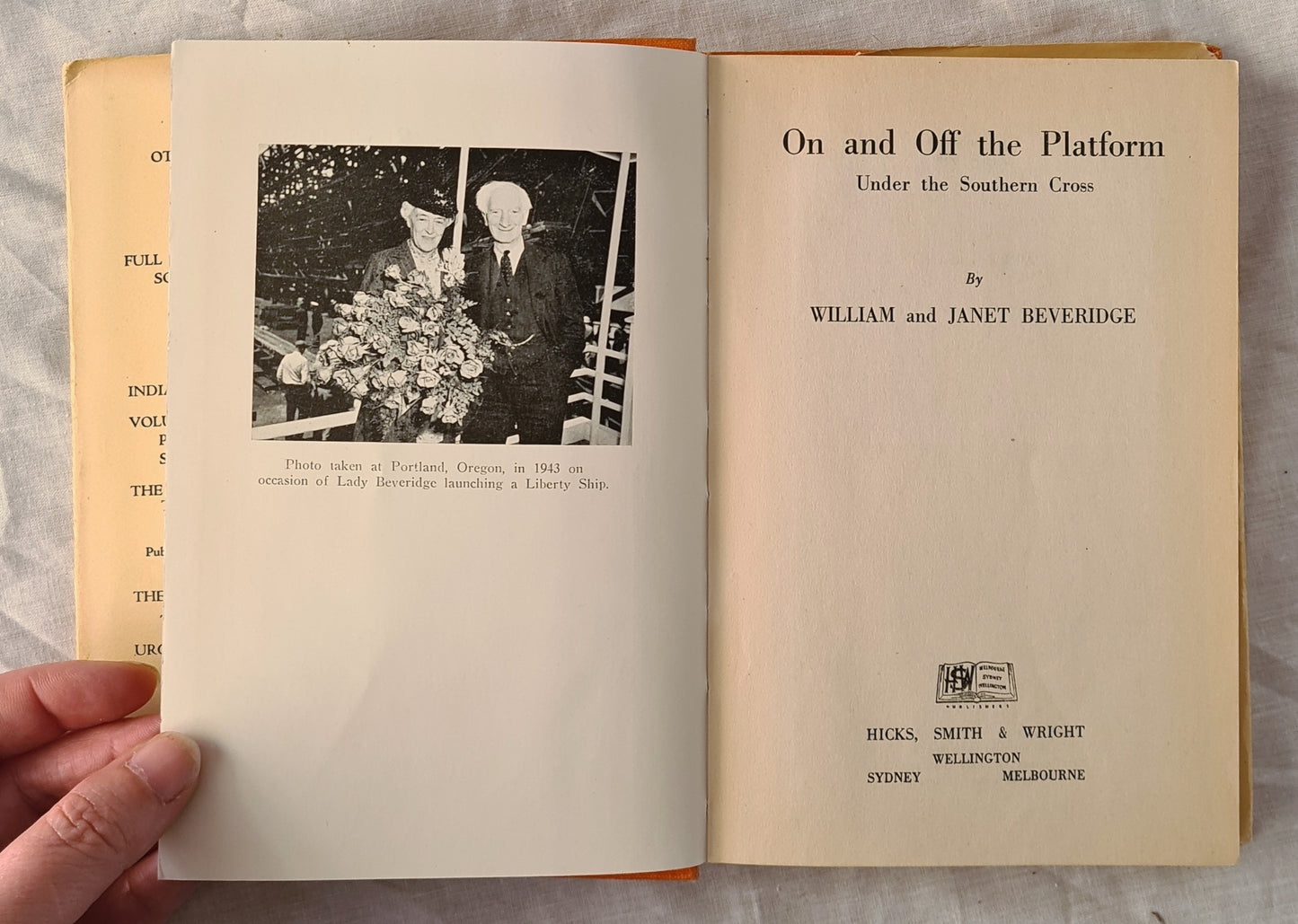 On and Off the Platform by William and Janet Beveridge