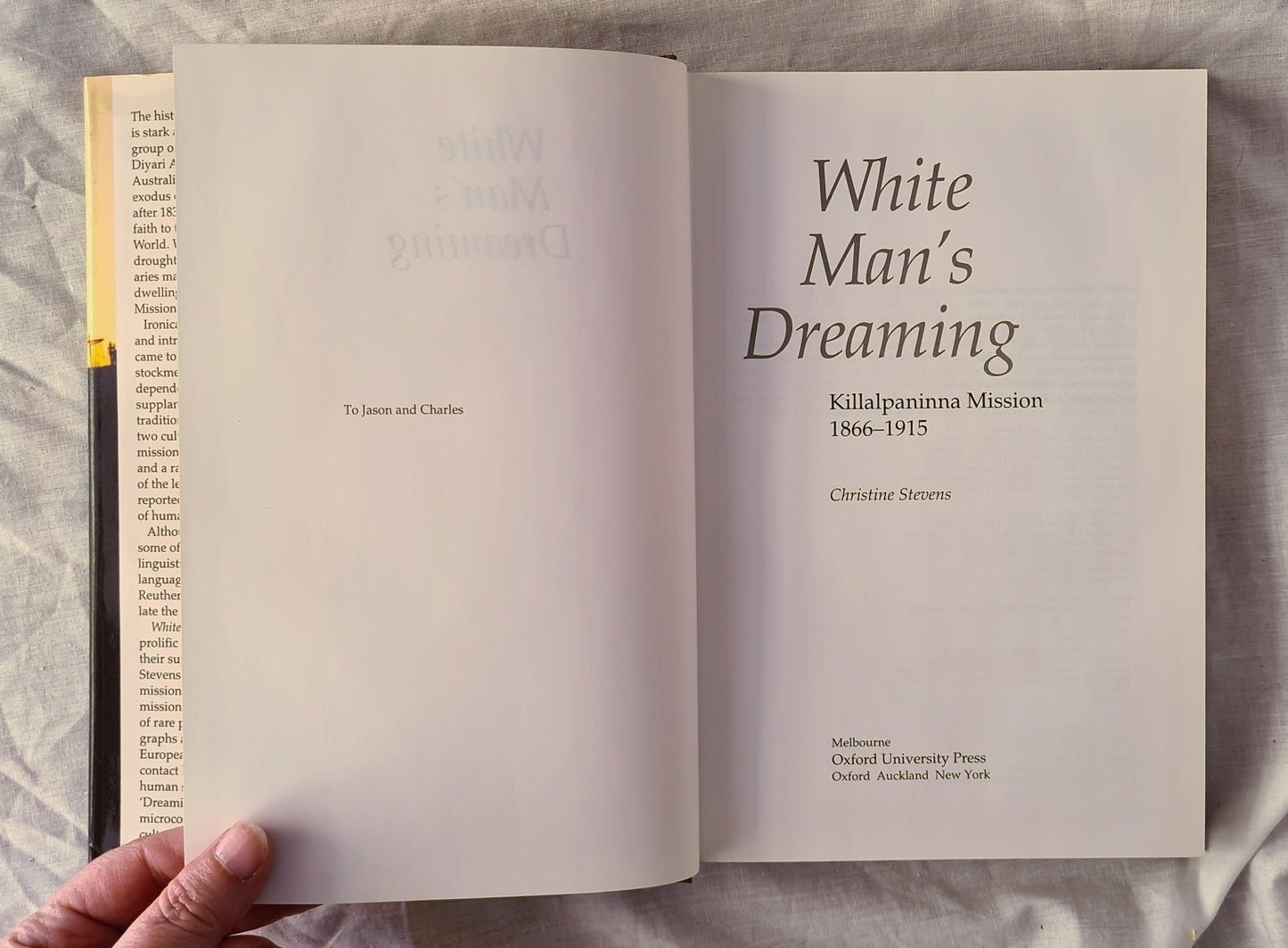 White Man’s Dreaming by Christine Stevens