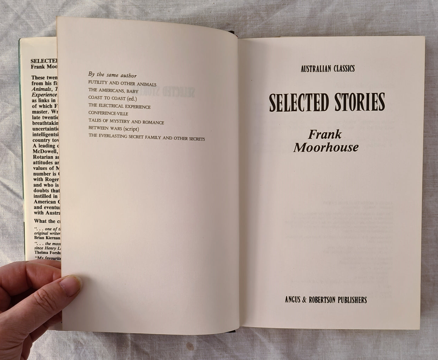 Selected Stories by Frank Moorhouse