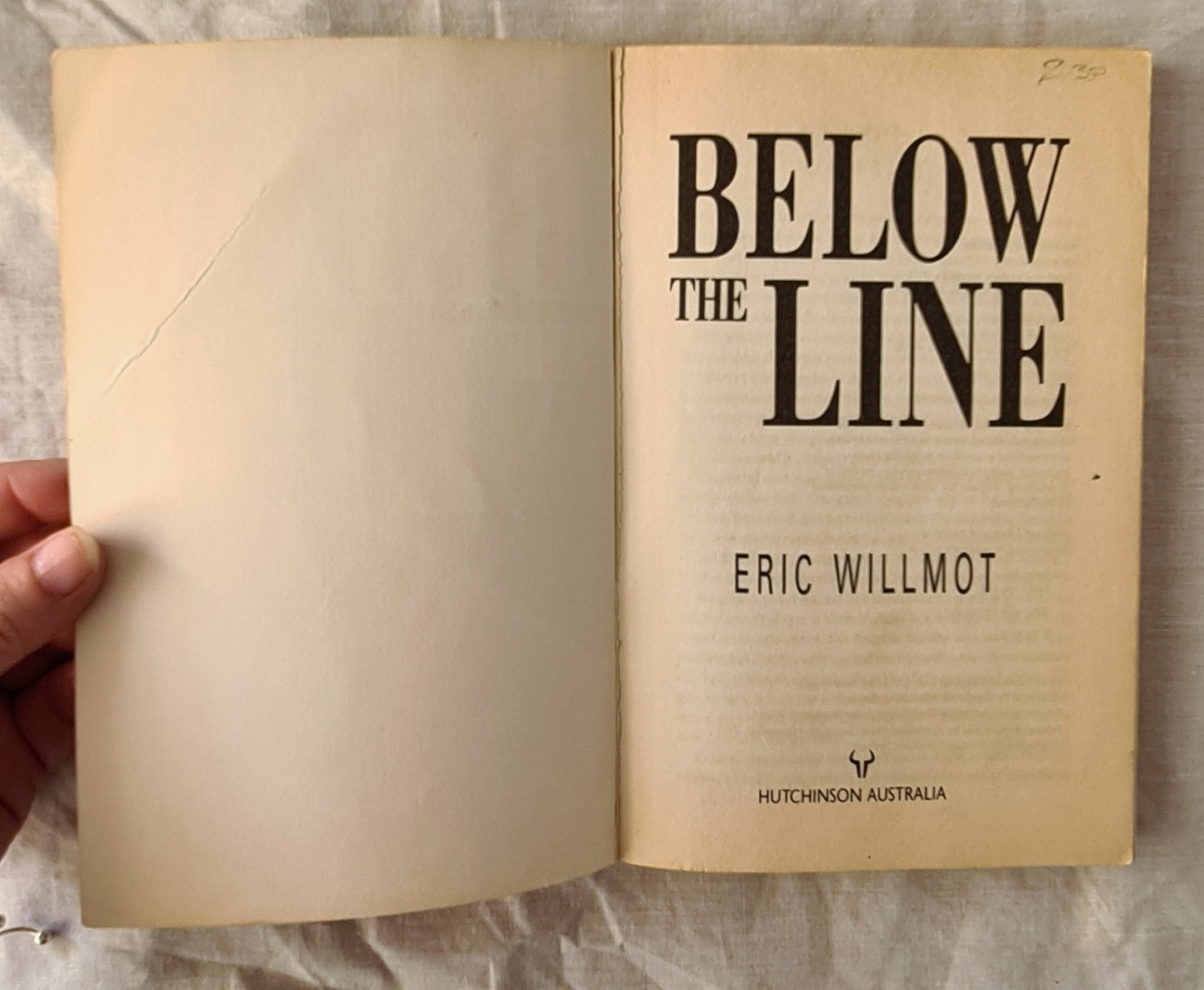 Below the Line by Eric Willmot