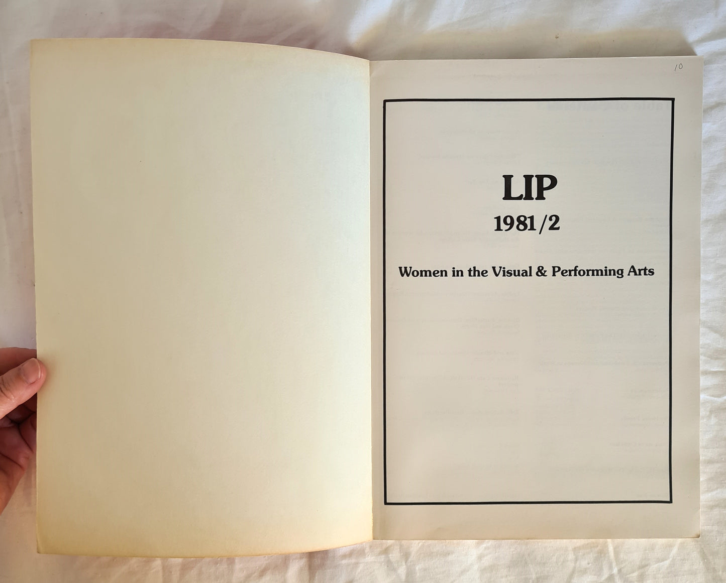 LIP 1981/2 A Feminist Journal