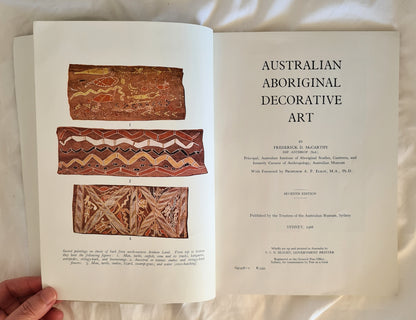 Australian Aboriginal Decorative Art by Frederick D. McCarthy