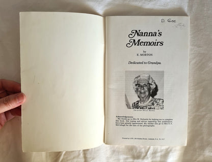 Nanna’s Memoirs by E. Morton