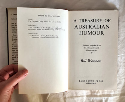 A Treasury of Australian Humour by Bill Wannan