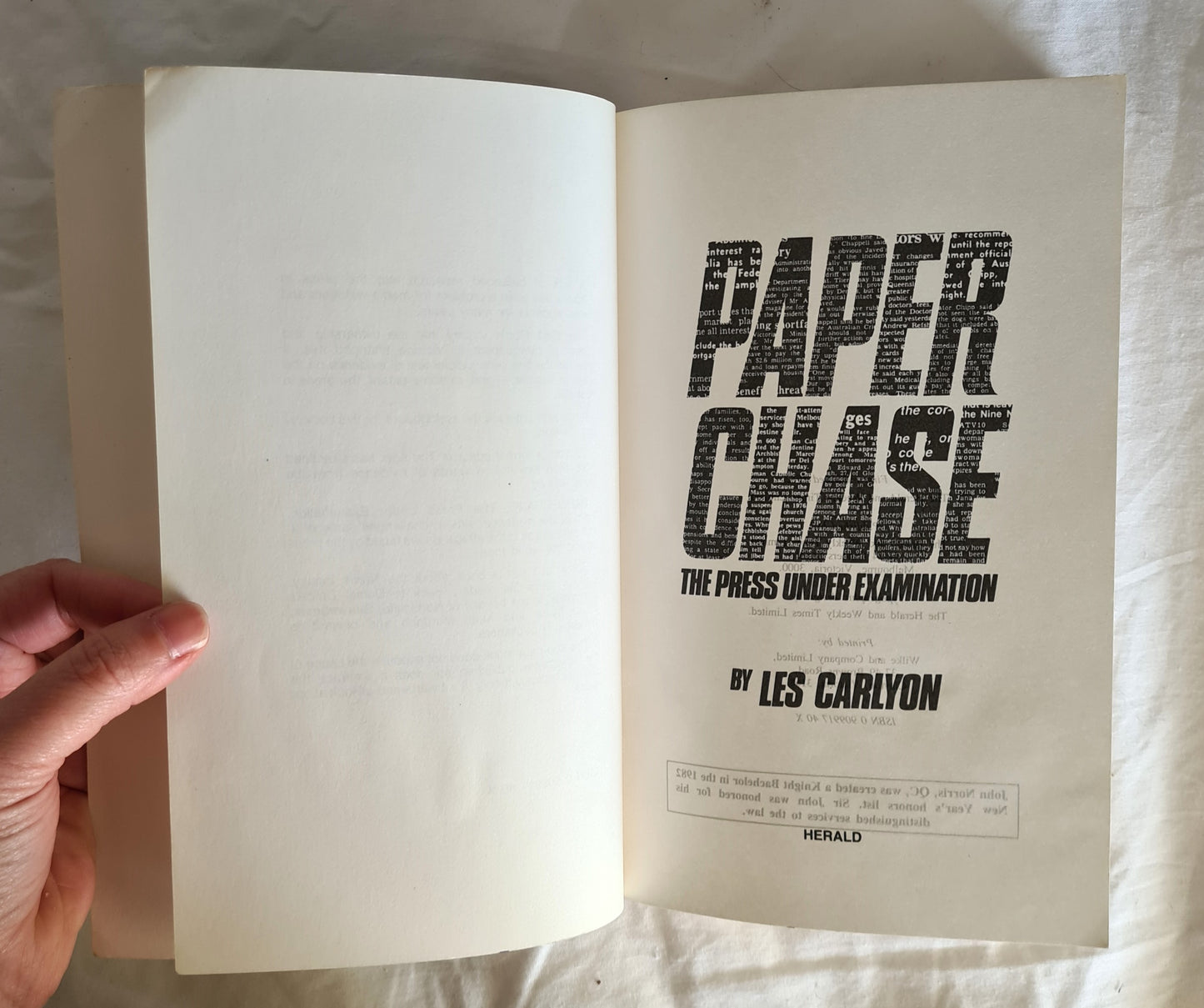 Paperchase by Les Carlyon