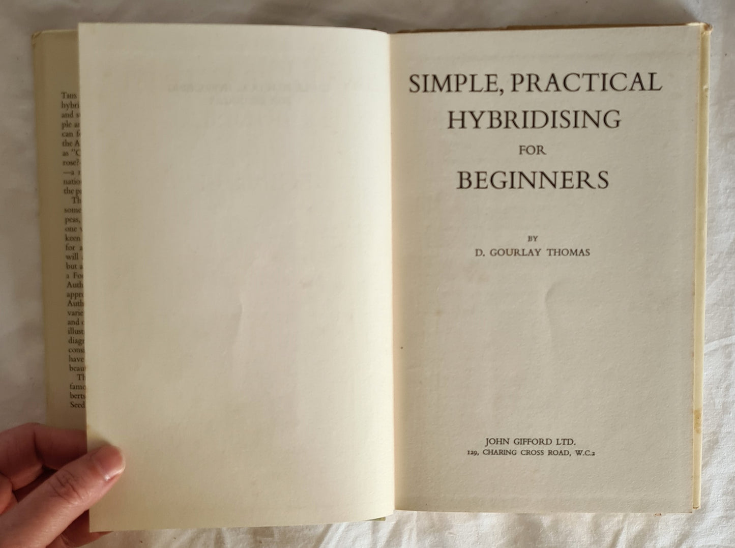 Simple, Practical Hybridising for Beginners by D. Gourlay Thomas