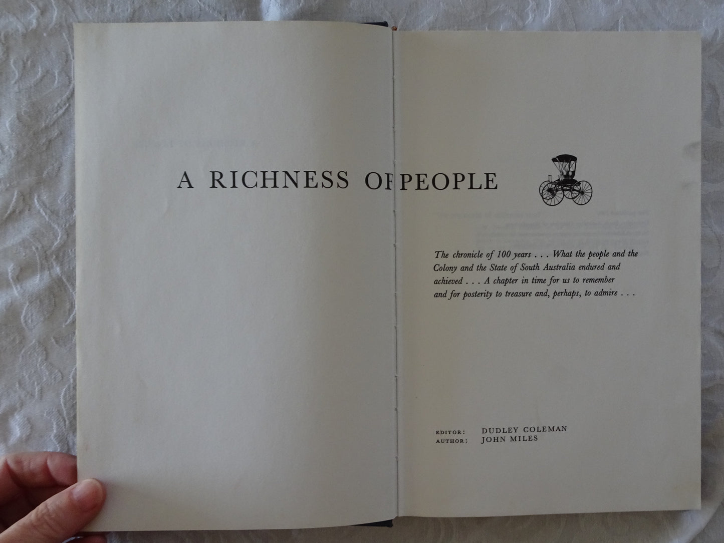 A Richness Of People  by John Miles