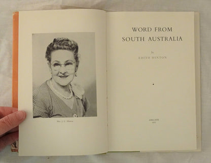 Word From South Australia by Edith Hinton