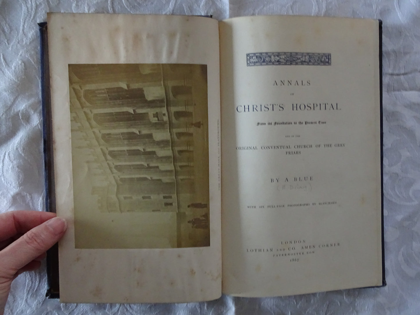 Annals of Christ's Hospital by A Blue