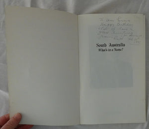 South Australia What’s in a Name? by Rodney Cockburn