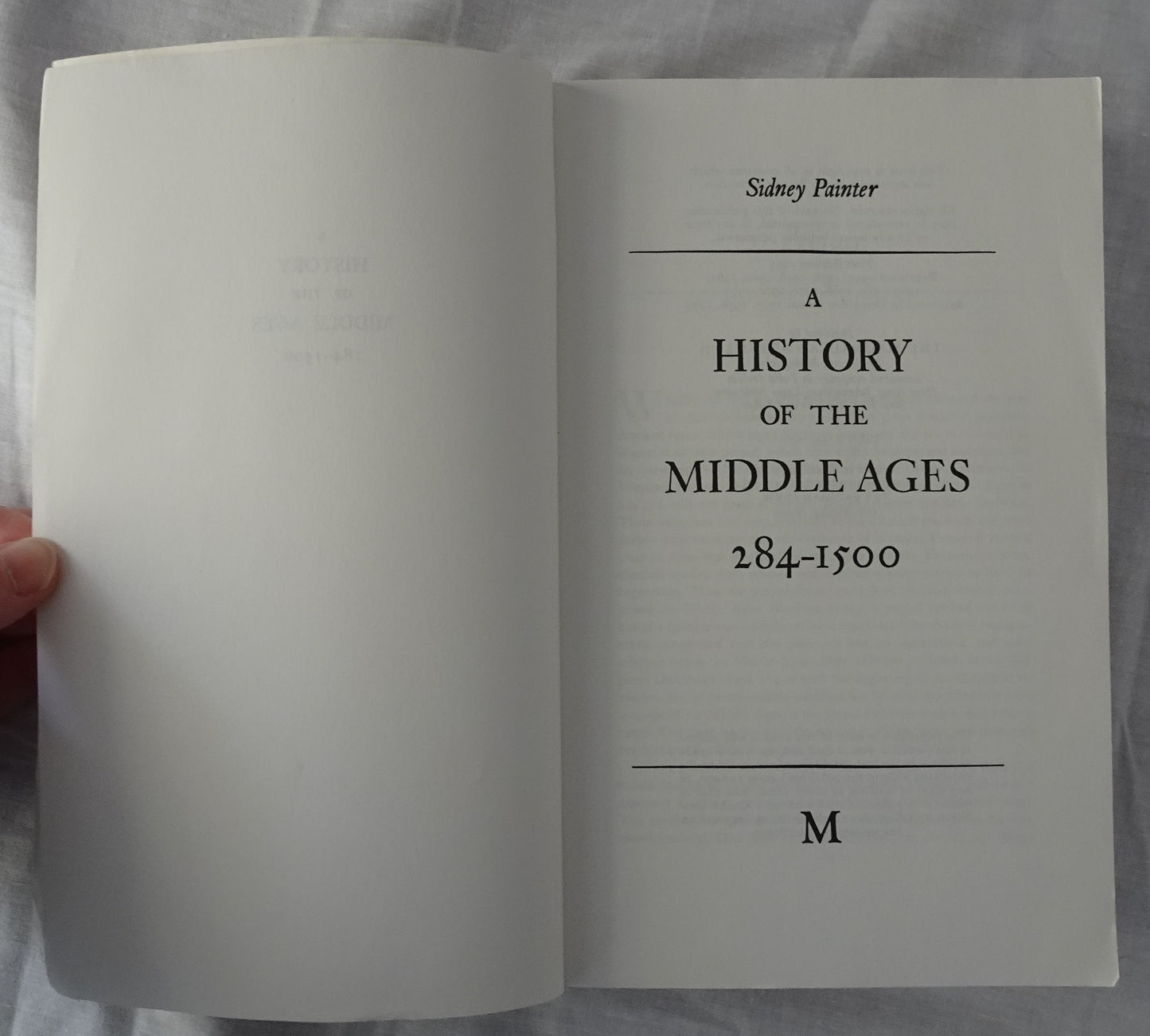 A History of the Middle Ages by Sidney Painter