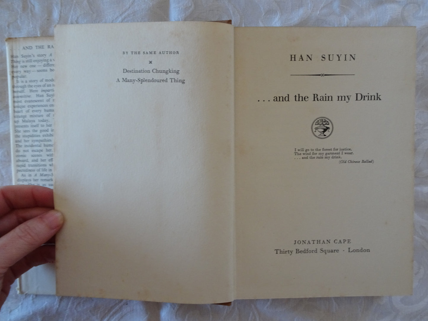 ... and the Rain my Drink by Han Suyin