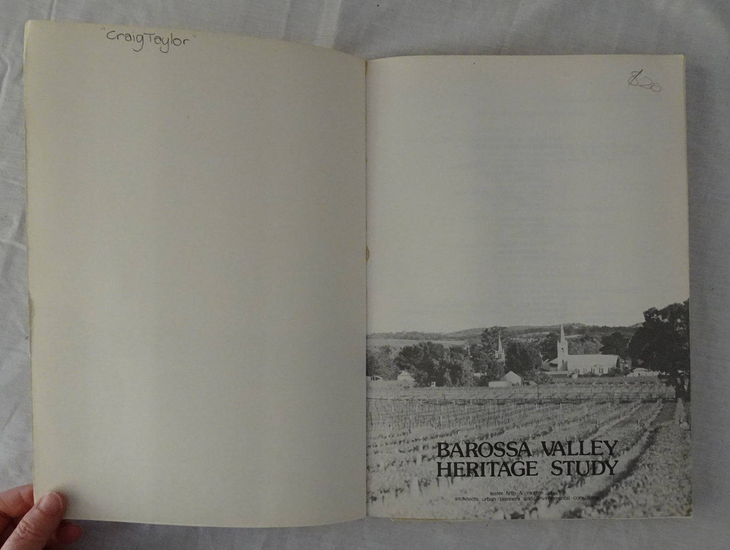 Barossa Valley Heritage Study by Lester, Firth and Murton