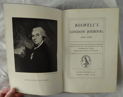 Boswell’s London Journal by Frederick A. Pottle
