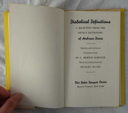 Diabolical Definitions by C. Merton Babcock