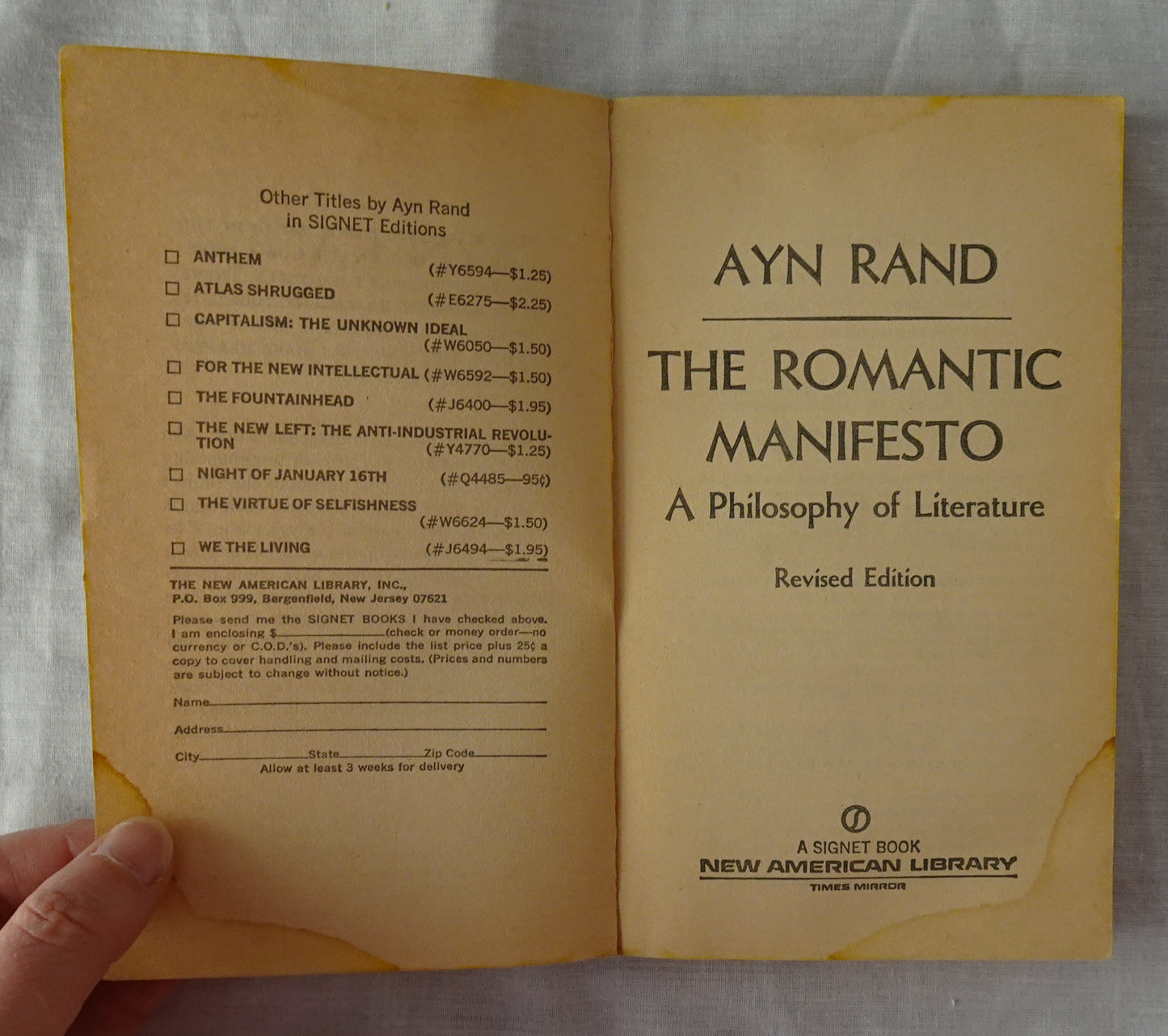 The Romantic Manifesto by Ayn Rand