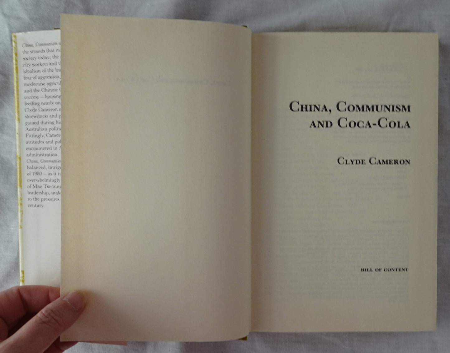China Communism and Coca-Cola by Clyde Cameron
