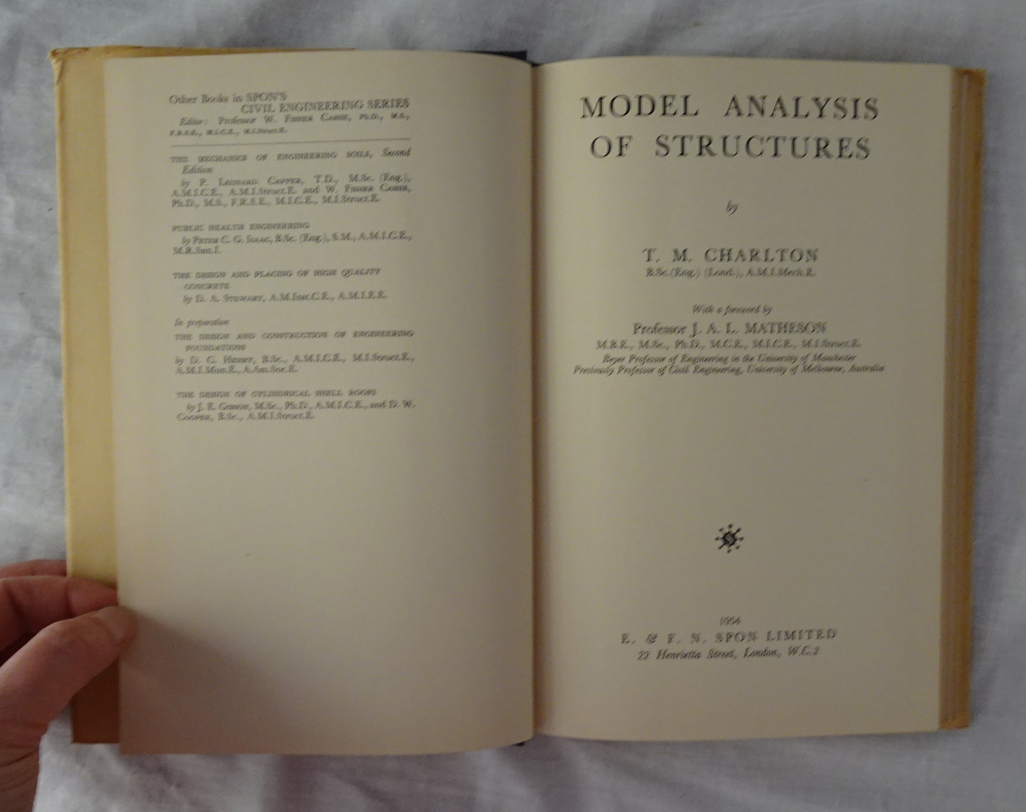 Model Analysis of Structures by T. M. Charlton