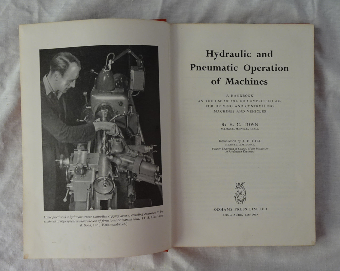 Hydraulic and Pneumatic Operation of Machines by H. C. Town
