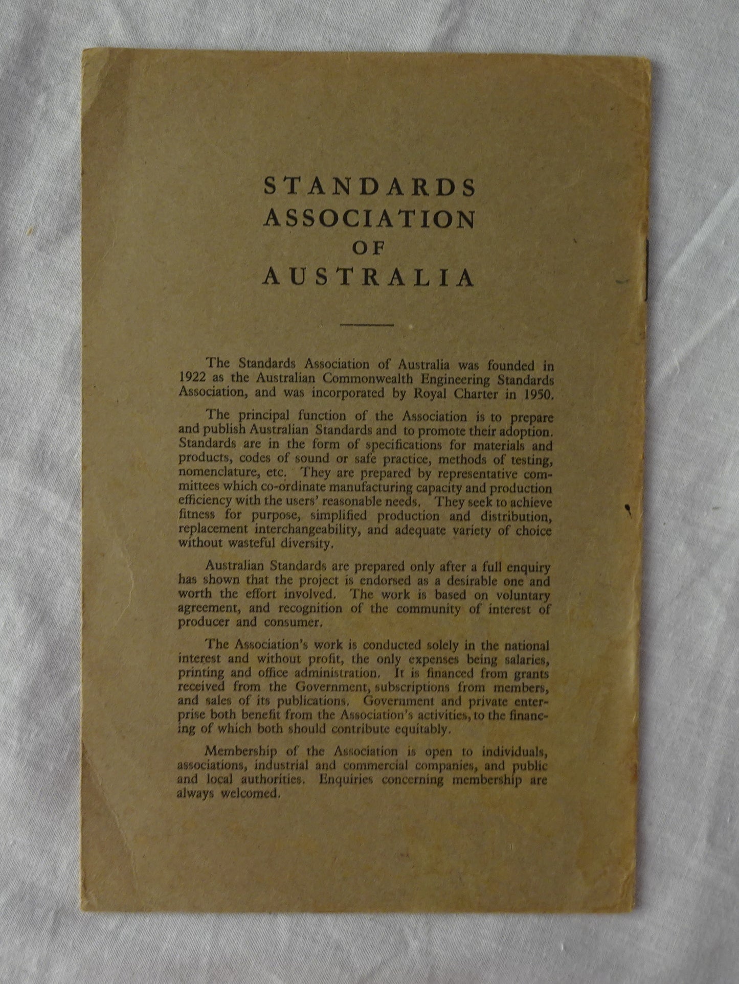 Australian Standard Specification for Copper Plates for General Purposes