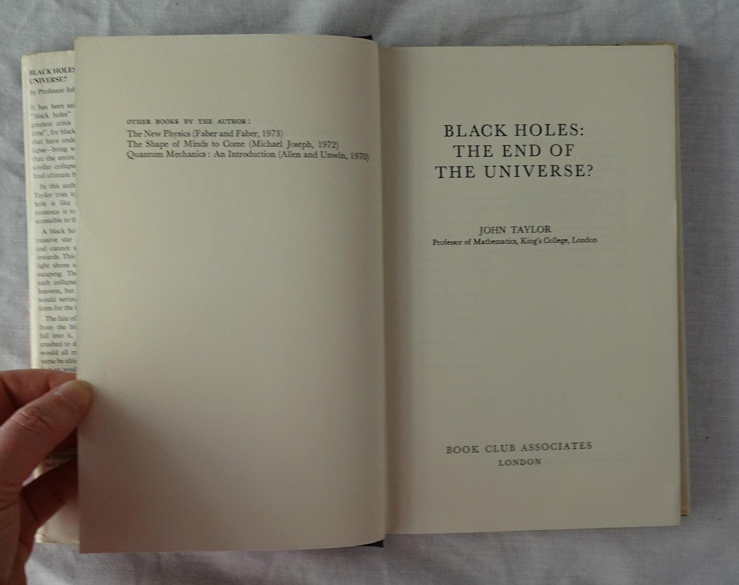 Black Holes by John Taylor