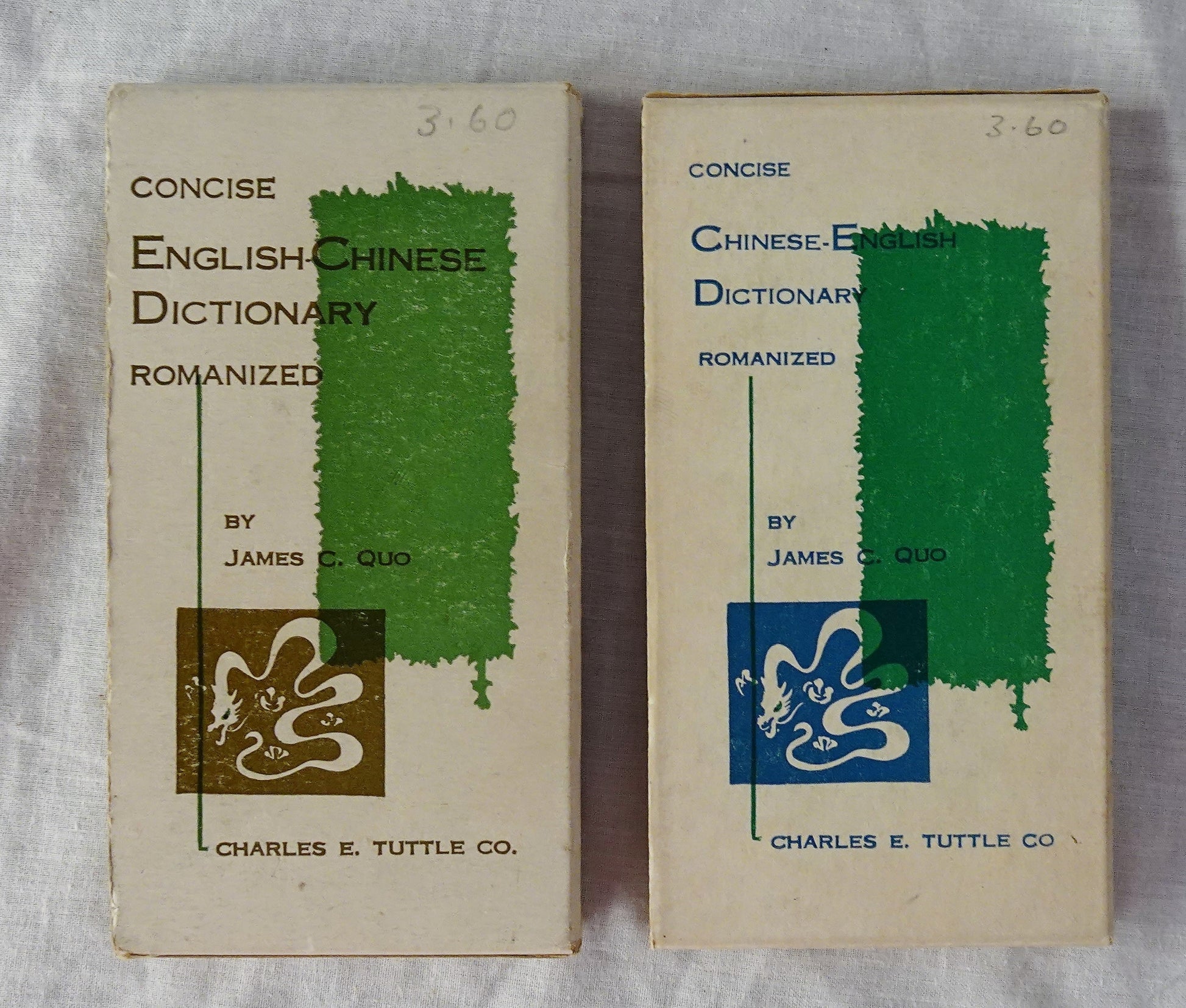 Concise English-Chinese Dictionary Romanized  Concise Chinese-English Dictionary Romanized  by James C. Quo