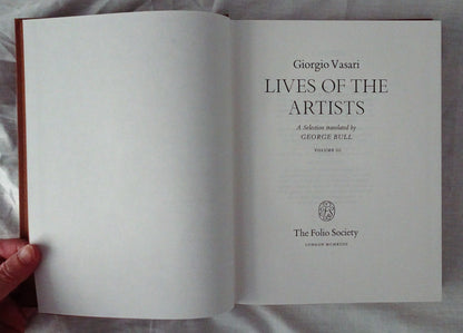 Lives of the Artists by Giorgio Vasari