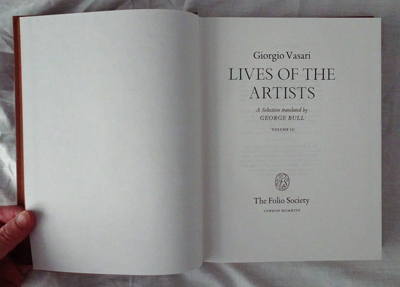 Lives of the Artists by Giorgio Vasari – Morgan's Rare Books