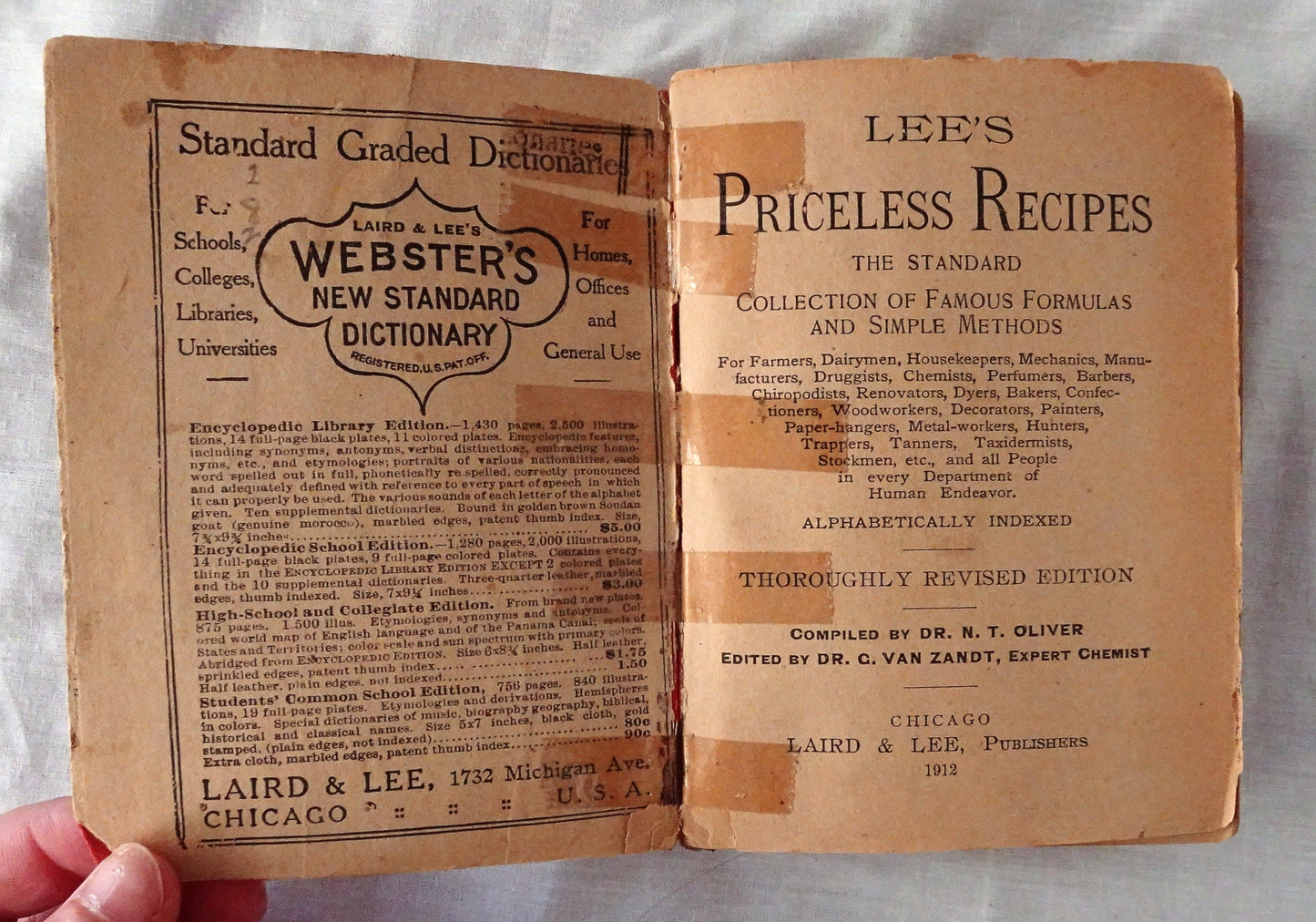Lee’s Priceless Recipes Compiled by Dr. N. T. Oliver