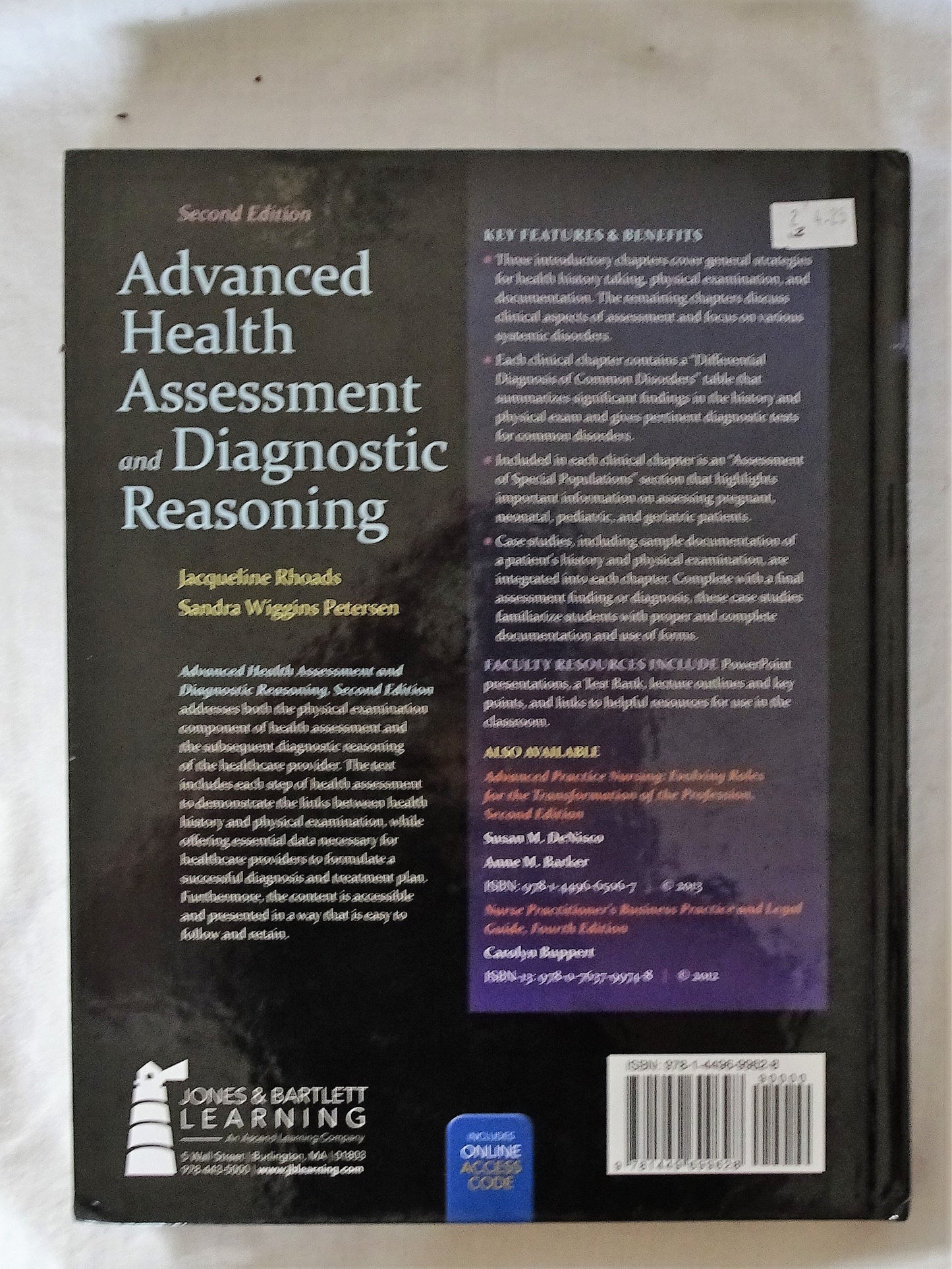 Advanced Health Assessment and Diagnostic Reasoning by Rhoads & Petersen