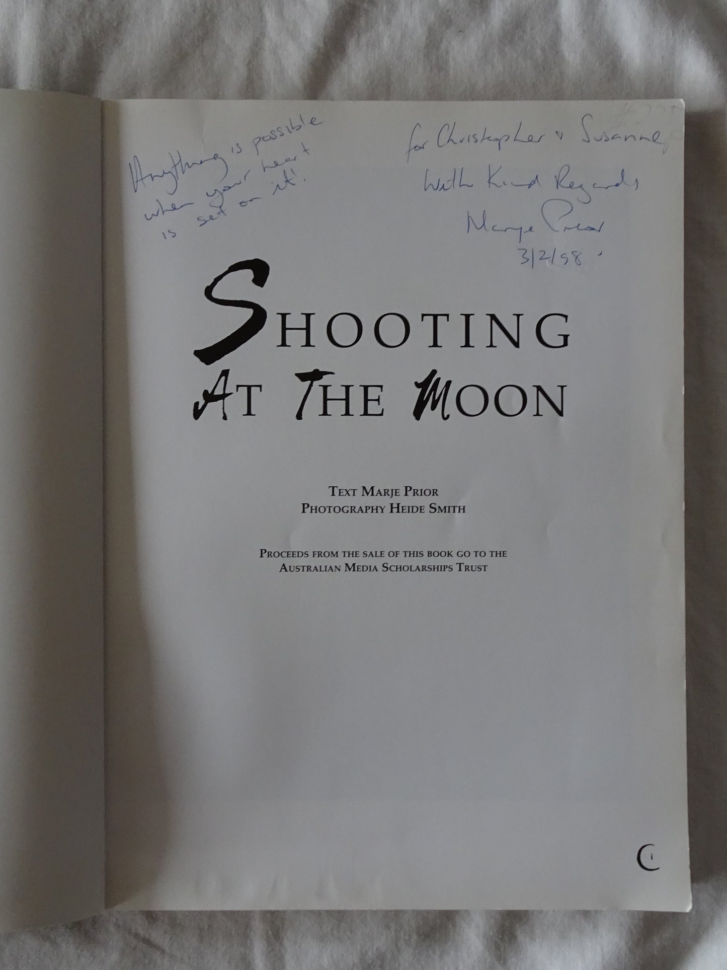 Shooting At The Moon by Marje Prior and Heide Smith