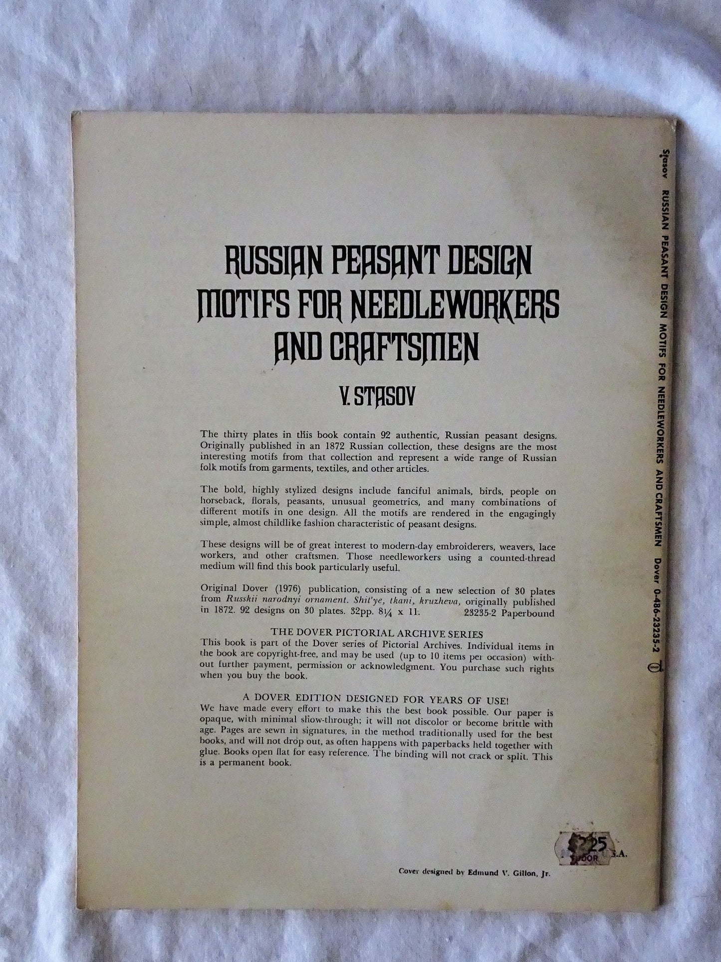 Russian Peasant Design Motifs for Needleworkers and Craftsmen by V. Stasov