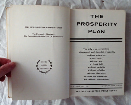 The Prosperity Plan by A. A. Van Petten