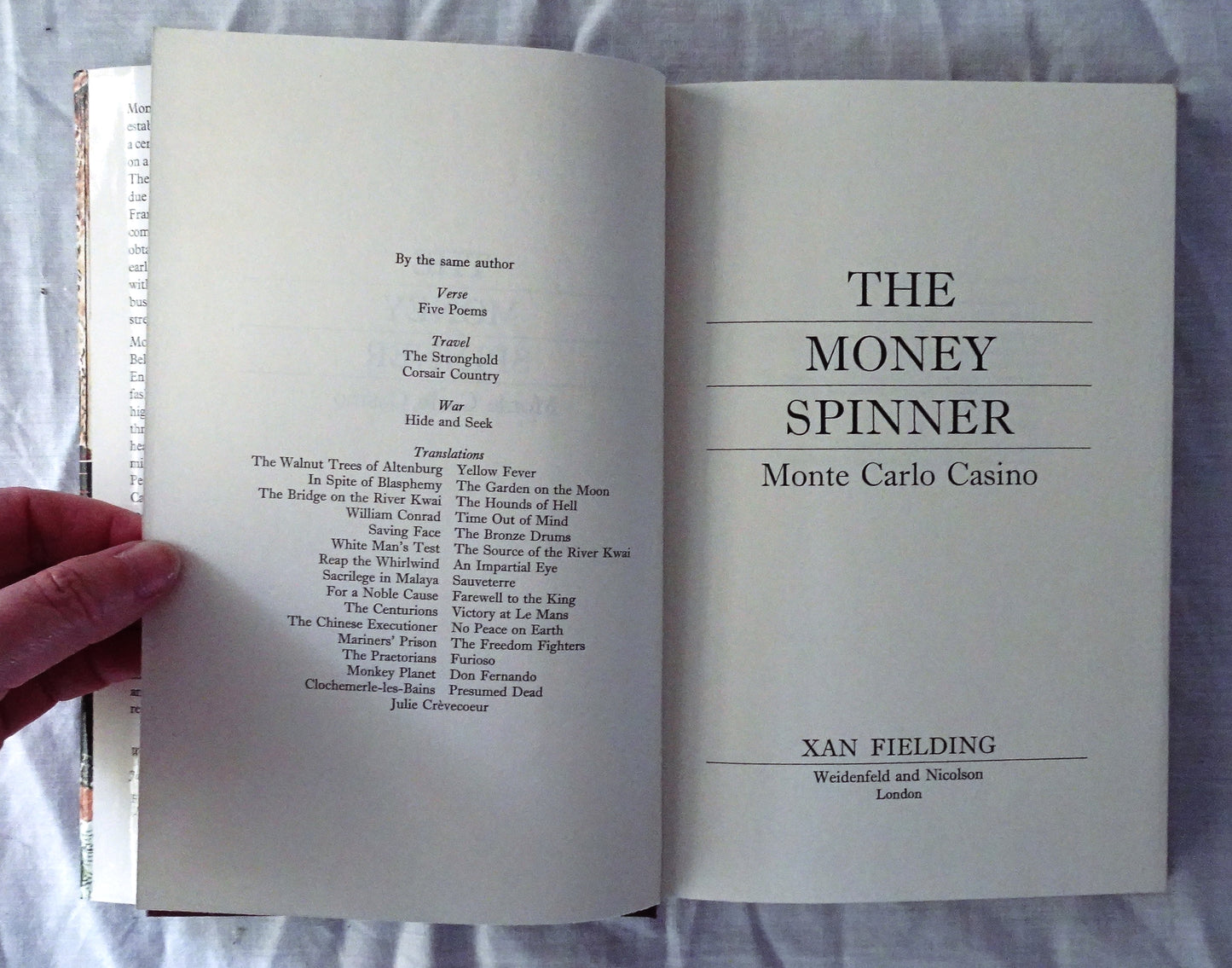 The Money Spinner by Xan Fielding
