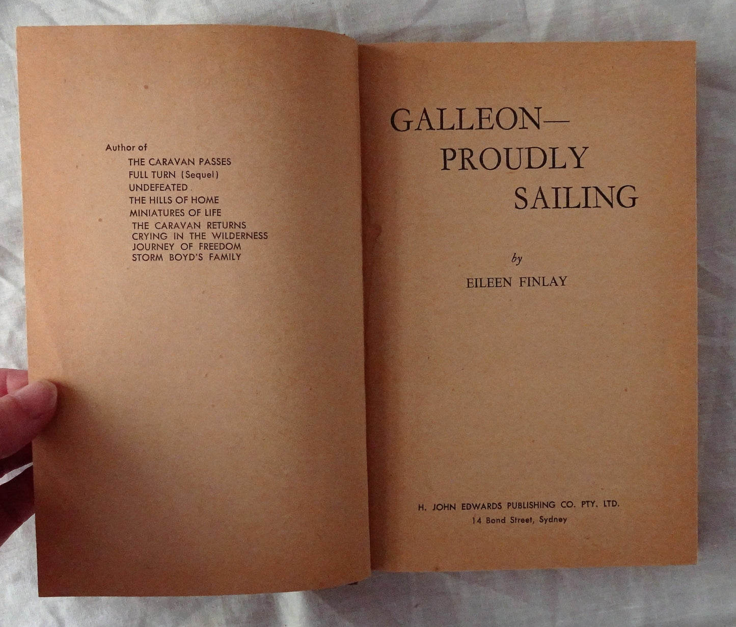 Galleon Proudly Sailing by Eileen Finlay