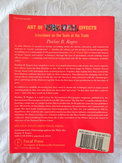 Art Of Visual Effects by Pauline B. Rogers
