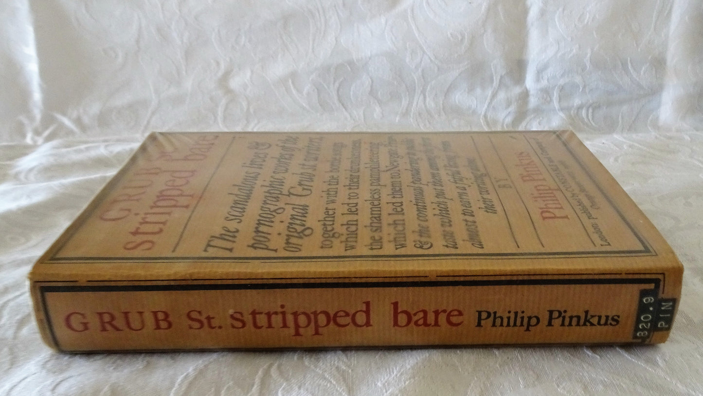 Grub St. Stripped Bare by Philip Pinkus
