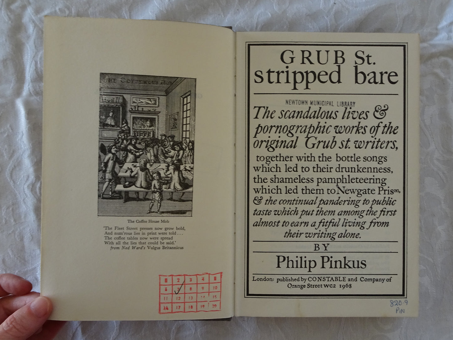 Grub St. Stripped Bare by Philip Pinkus