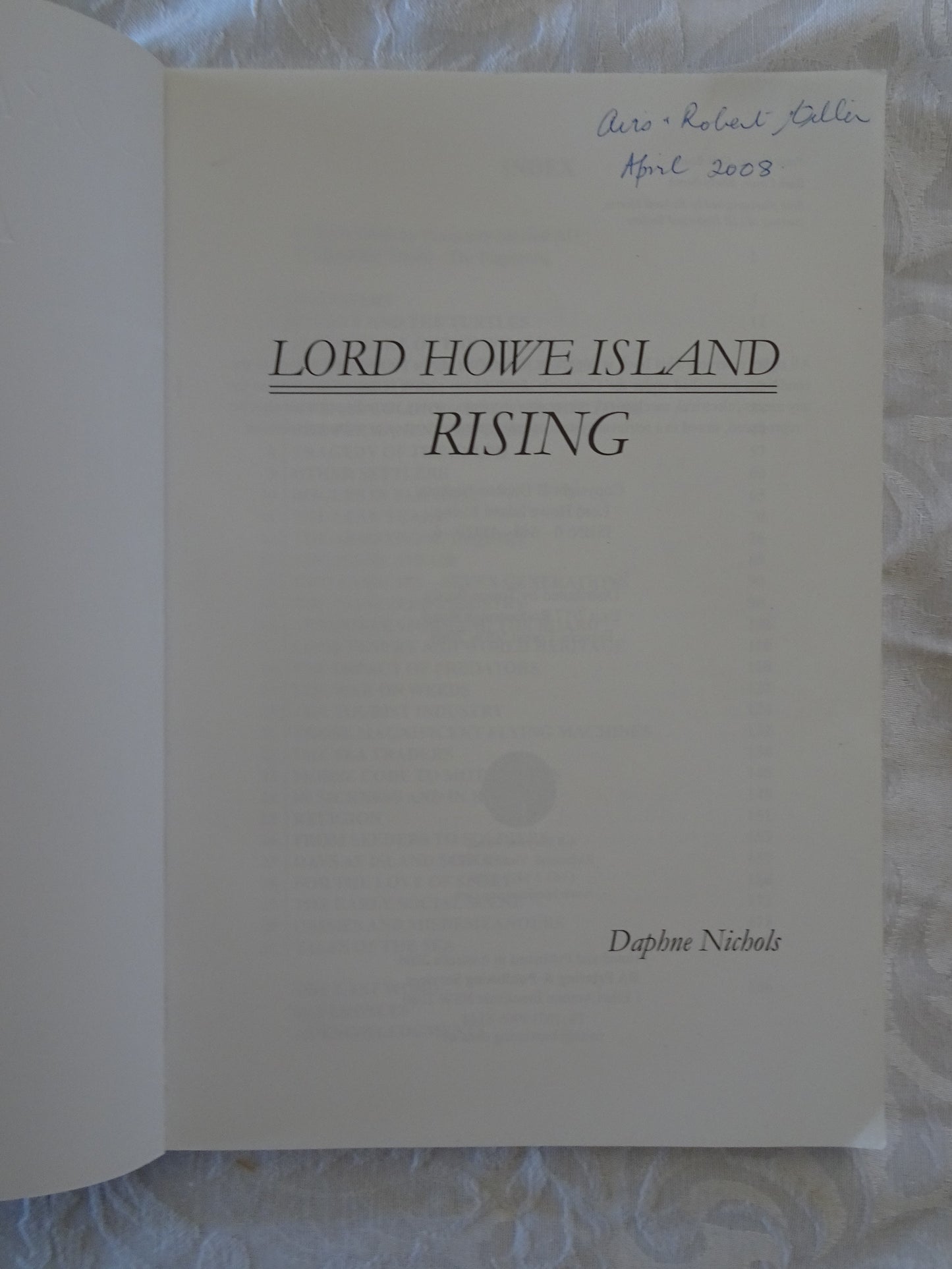 Lord Howe Island Rising by Daphne Nichols