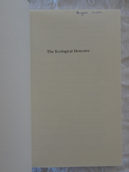The Ecological Detective by Ray Hilborn and Marc Mangel