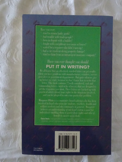 Put It In Writing by Margaret White