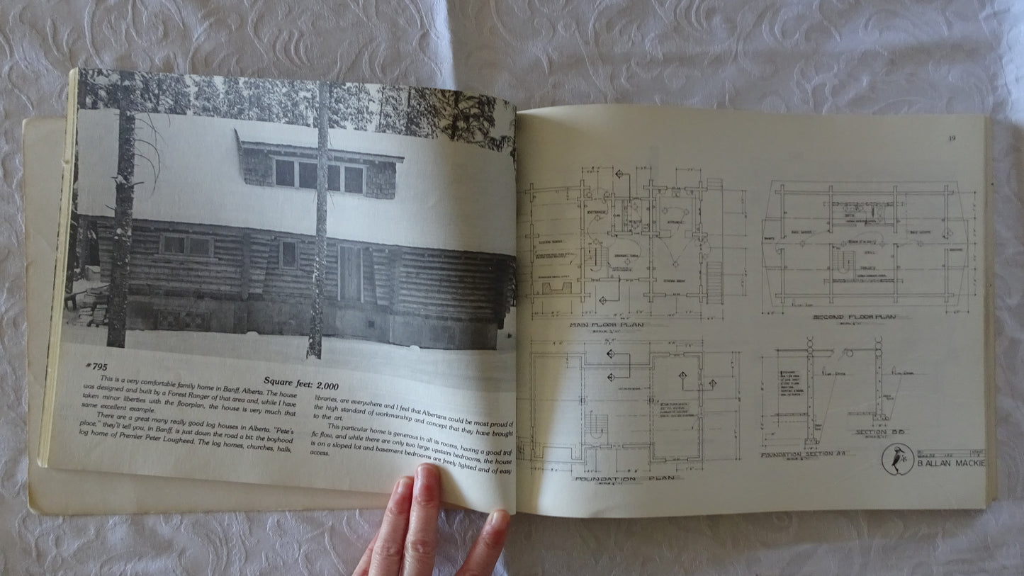 Log House Plans by B.  Allan Mackie